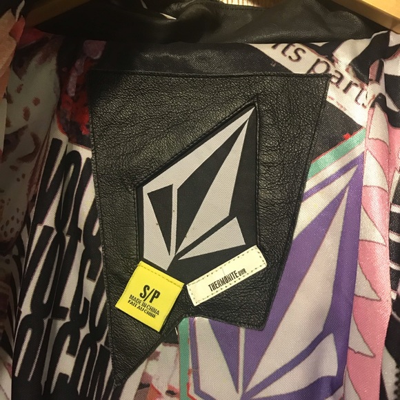 Volcom Leather Down Jacket - Picture 4 of 8